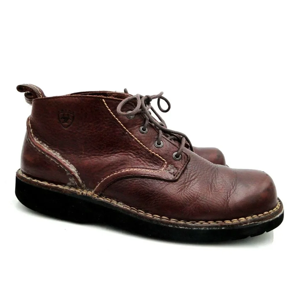 ARIAT  Leather Lace-Up Chukka Boots Men's‎ 10 D
